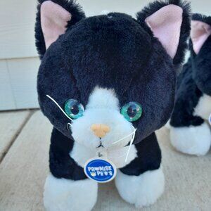 Build a Bear Black and white Tuxedo cat plush stuffed animal